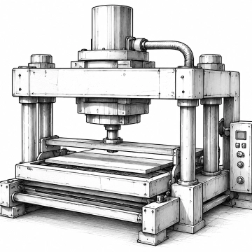 Pressage des plaques de quartz