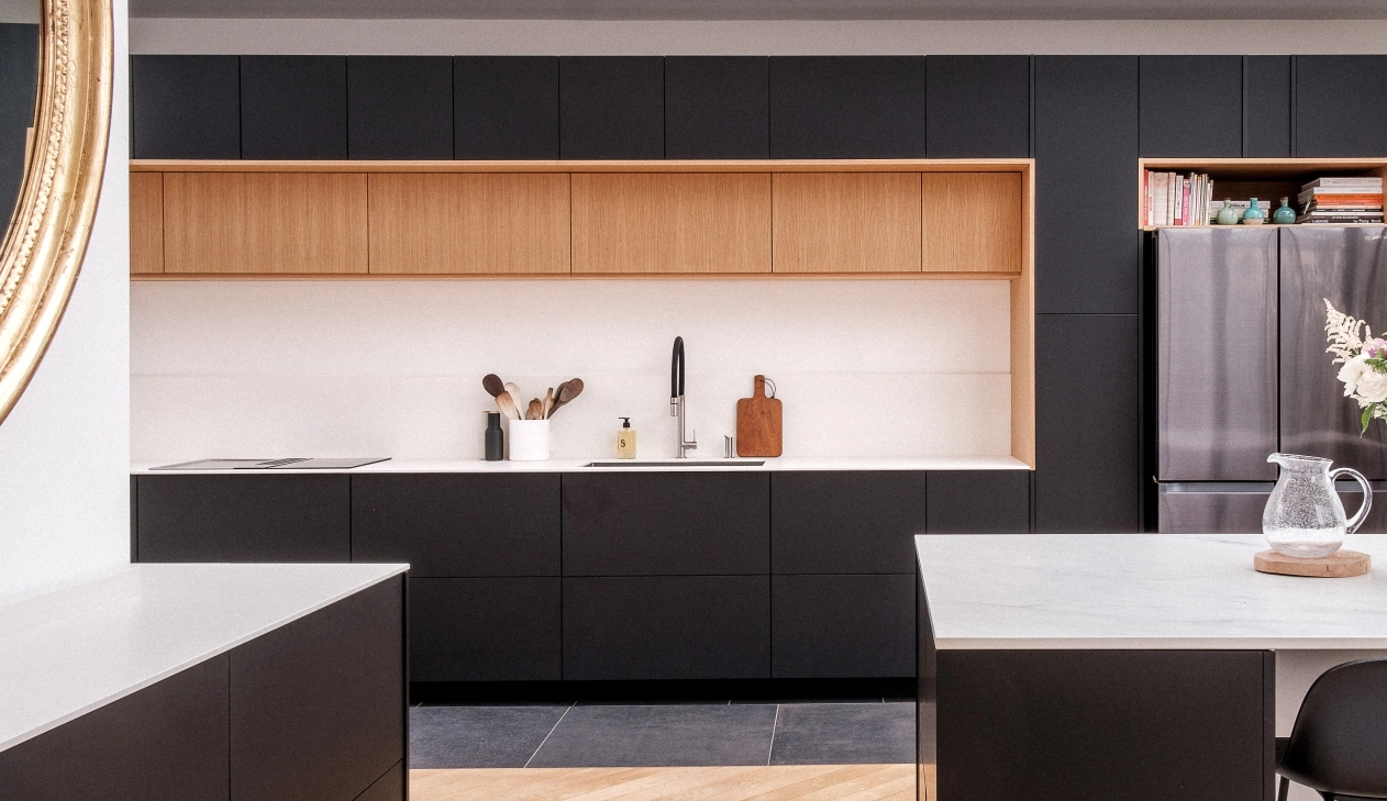 Pure METOD Soft Touch Tür, Farbe Nero Ingo, L20H80cm.