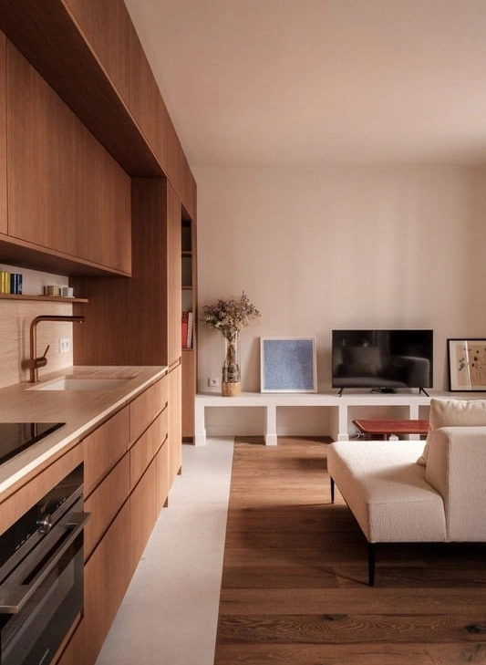 Moderne METOD-Schublade, Farbe: Arabica-Eiche, 80 cm breit x 40 cm hoch