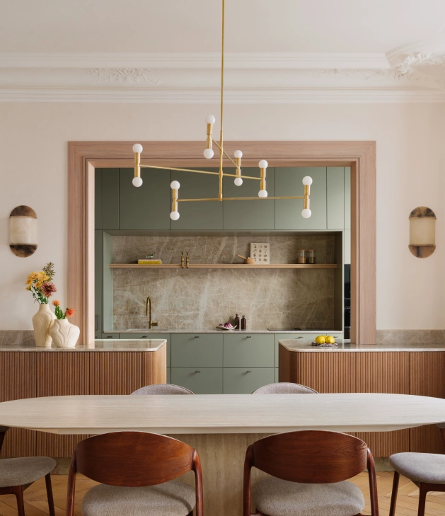 Tür im Armeestil, satinbeige, 20 x 80 cm.