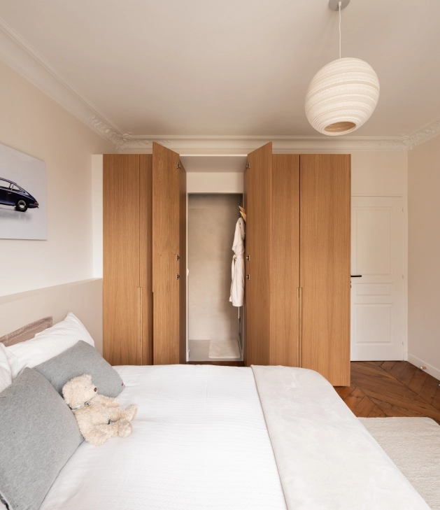 PAX Tür, modernes Design, glatte Eiche Natur, B 37 H 235