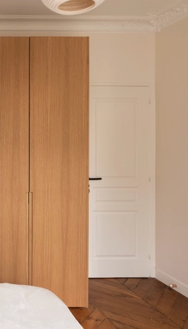 PAX-Tür, modernes Design, glatte Eiche Natur, B 37 H 235