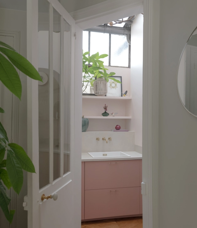 Pure METOD Tür, Farbe Antikrosa, L20H80cm.