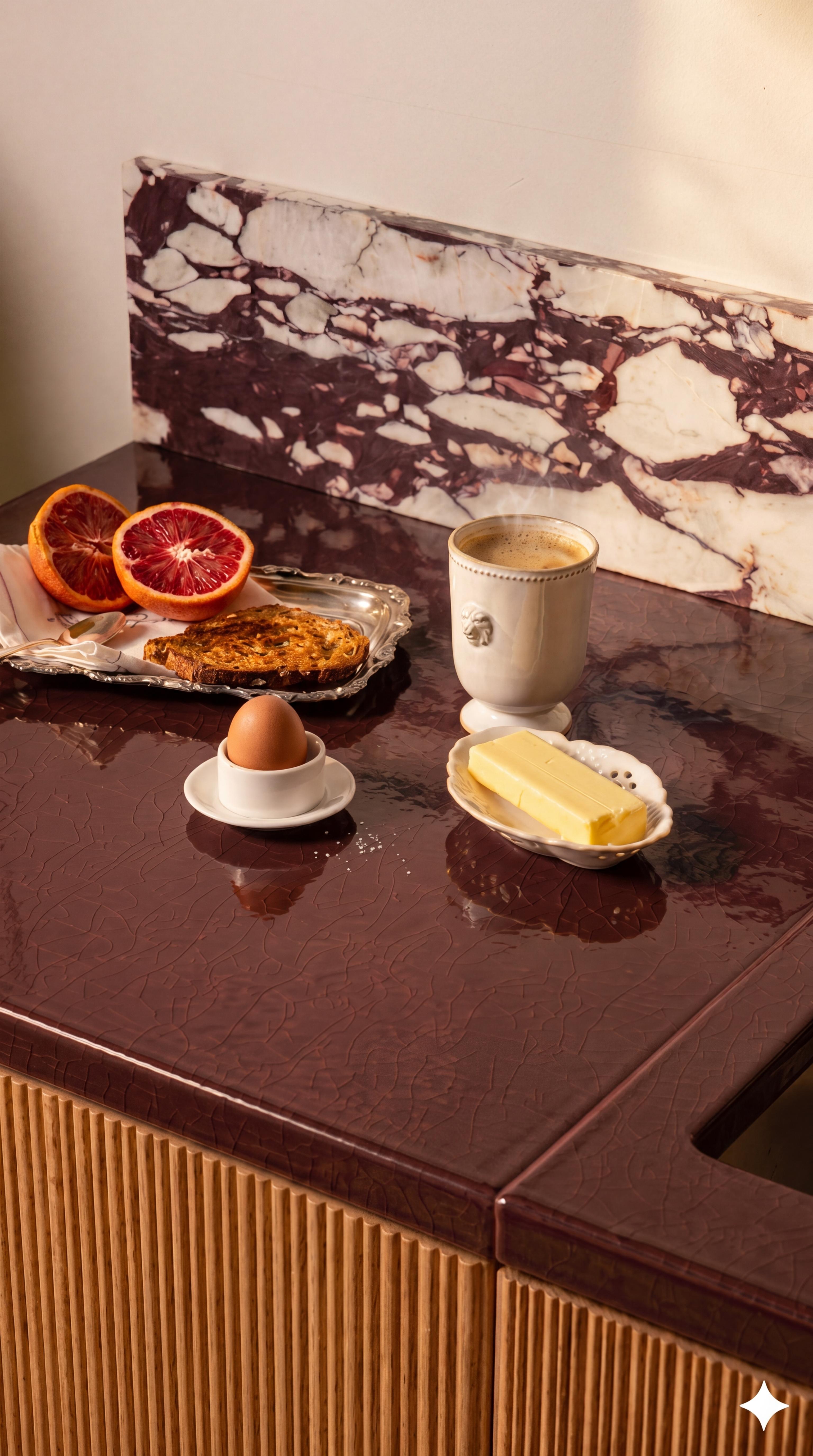 Voorbeeldmodule Geëmailleerd lavamineraal Tambora
